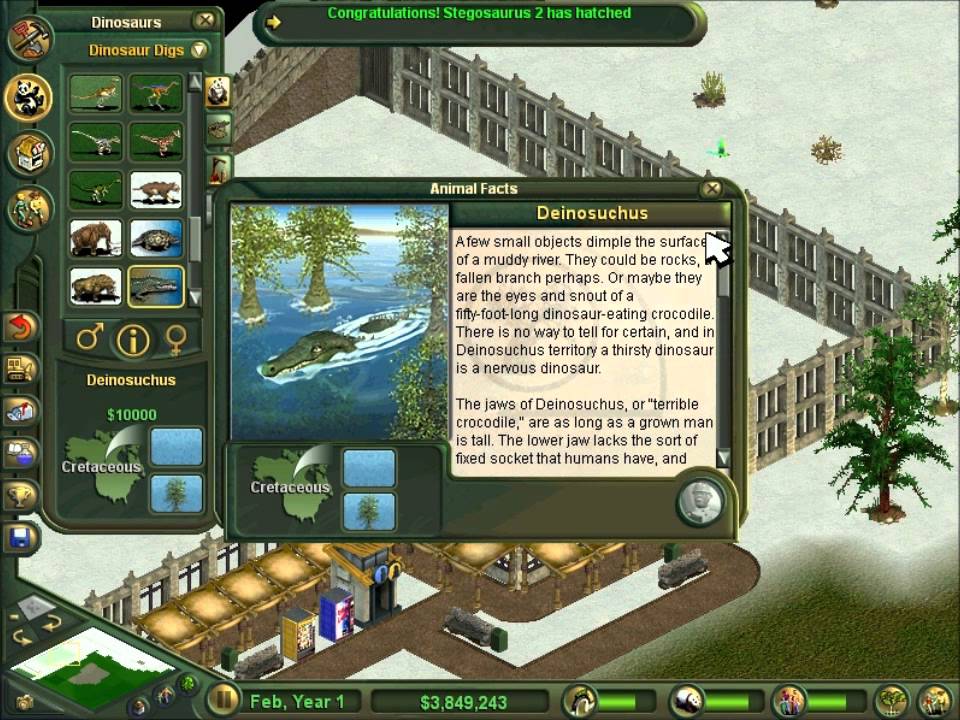 Zoo Tycoon: Dinosaur Digs - játékinfo online játékmagazin